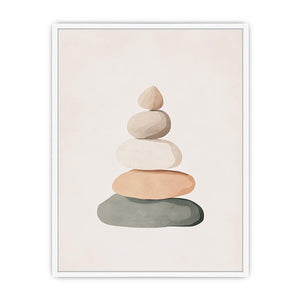 Boho Stones Framed Print