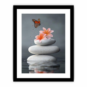 Whispering Wings On Stone Art Print