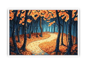 Fires Of The Fall Framed Print