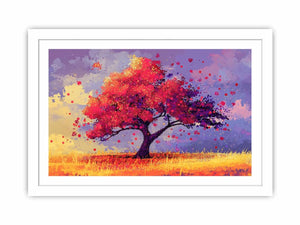Red Tree Streched canvas