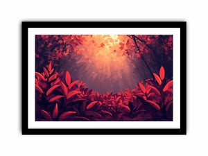 Autumn’s Fiery Sentinel Art Print