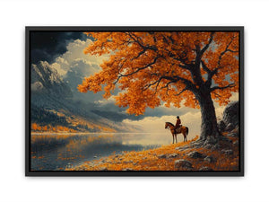 Lone Rider Painting