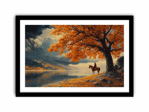 Lone Rider Art Print