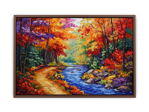 Golden Valley Of Fall Poster