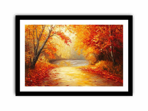 Golden Autumn Symphony Art Print