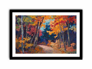 Crimson Autumn Dreams Art Print