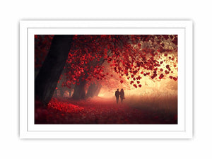 Autumn Serenade Of Leaves Streched canvas