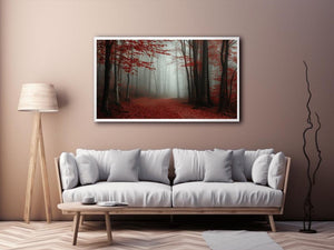 Misty Red Forest