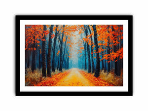 Scarlet Pathway Art Print