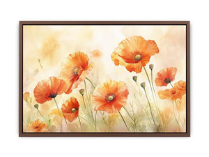 Orange Poppies Poster