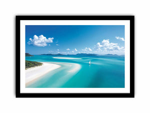 Whitsunday Sandy Beach Art Print