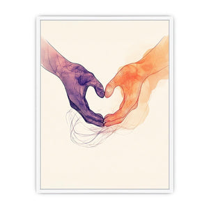 Whispers Between Palms Framed Print