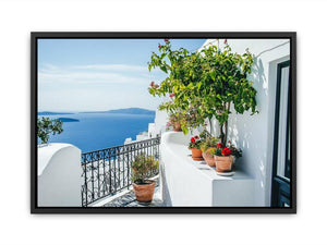 Santorini Terrace Painting