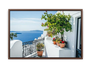 Santorini Terrace Poster