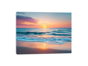 Sunlit Waves Canvas Print