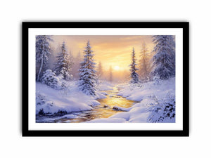 Landscape In Winter Art Print