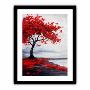 Painted Leaves Art Print
