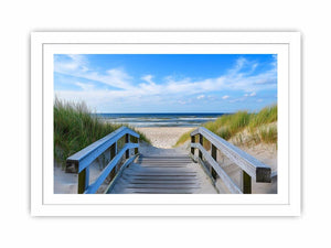 Whispering Beach Path Streched canvas