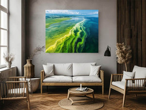 Beach Of Emerald Light