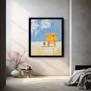 Couple At Beach Tower