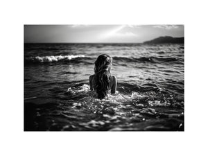 Girl In ocean
