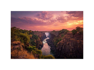 Victoria fall sunset
