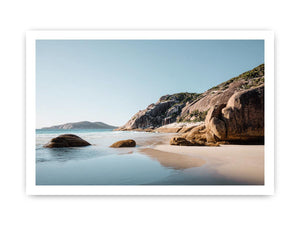 Granite Shore Calm premium wall art for modern living room decor