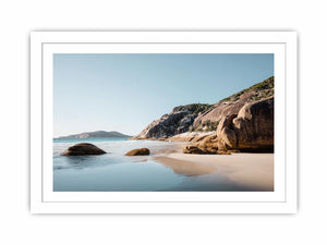 Granite Shore Calm premium wall art for modern living room decor