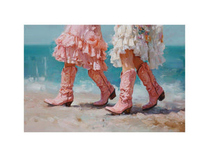 Cowgirl Shoes by the Shore