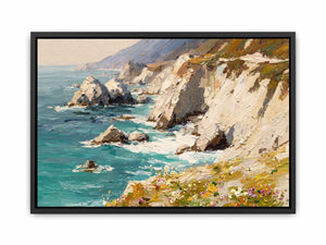 Coastal Cliff Harmony coastal artwork for modern living room decor