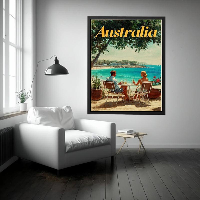Australian Riviera coastal artwork for modern living room decor