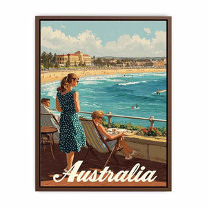 Seaside Promenade coastal artwork for modern living room decor