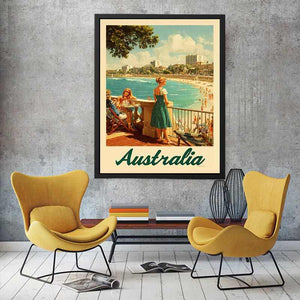 Bondi Terrace Light coastal artwork for modern living room decor