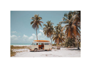Island Van Escape coastal artwork for modern living room decor