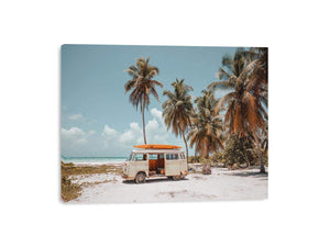 Island Van Escape coastal artwork for modern living room decor