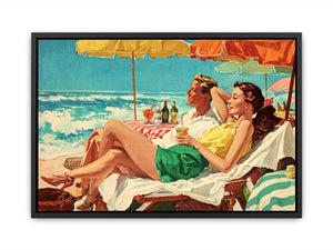 Seaside Reverie coastal artwork for modern living room decor