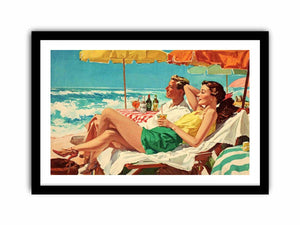 Seaside Reverie coastal artwork for modern living room decor