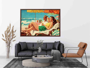 Seaside Reverie coastal artwork for modern living room decor
