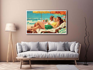 Seaside Reverie coastal artwork for modern living room decor