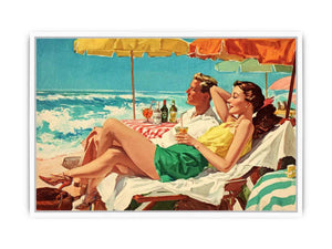 Seaside Reverie coastal artwork for modern living room decor
