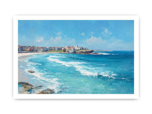 Bondi Blue Escape coastal artwork for modern living room decor