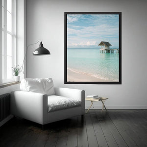 Still Water Retreat coastal artwork for modern living room decor