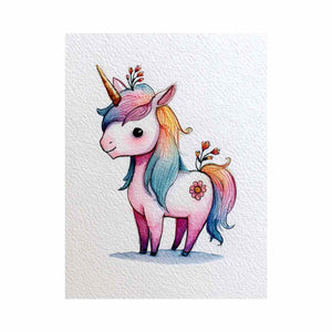Unicorn Watercolor Painting
