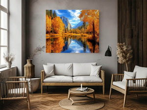 Golden Valley Reflection artwork for modern living room decor