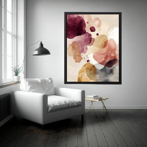Decorative artwork for modern living room and luxury interior styling