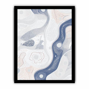 River Dreaming Pattern artwork for modern living room decor