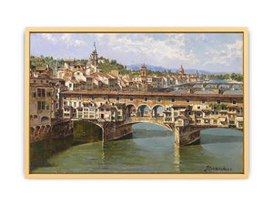 Ponte Vecchio Florence by Antonietta Brandeis Streched canvas