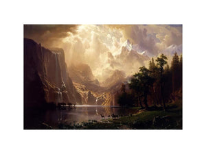 Among The Sierra Nevada Mountains California by Albert Bierstadt