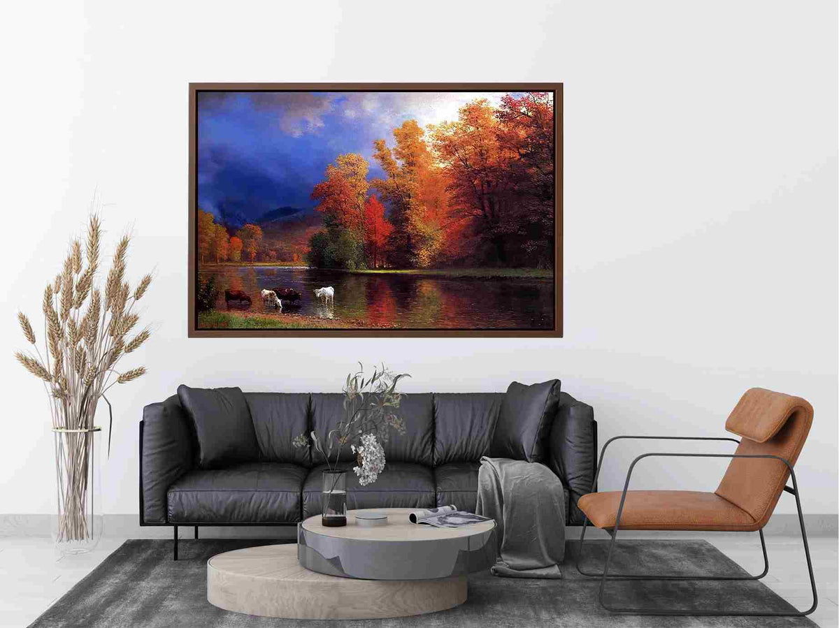 On The Saco by Albert Bierstadt Painting