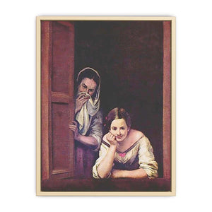 A Girl and her Duenna by Bartolome Esteban Murillo Art Print